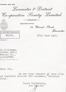 1927 Co-operative Letter