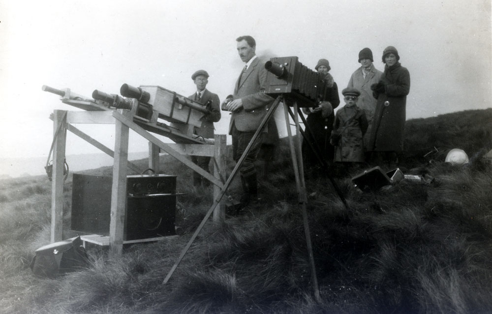 Cyril photographing eclipse