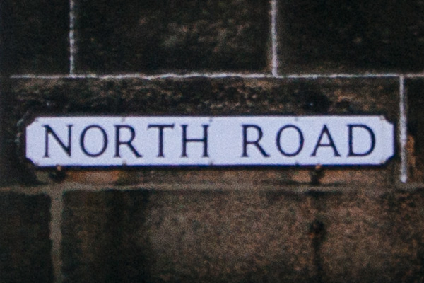 North Road Sign