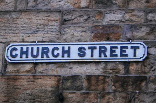 Church Street sign