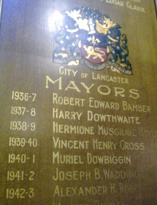 Mayoral Honours Board 