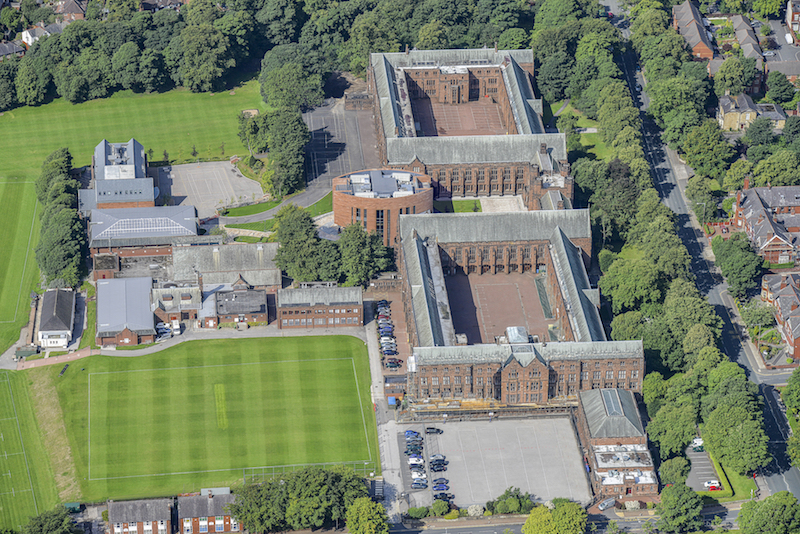 Aerial view of Bolton School Boys’ and Girls’ Division Courtesy of Bolton School