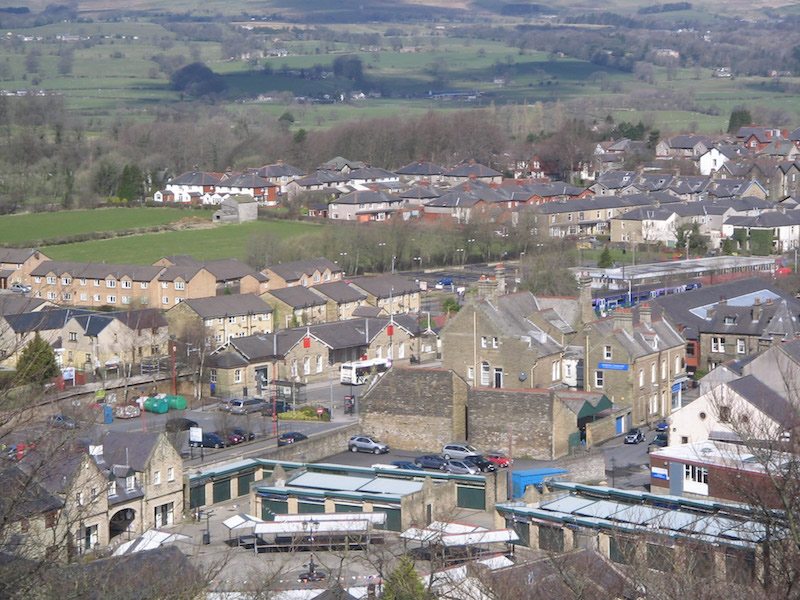 Aerial view of Clitheroe