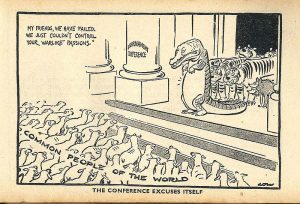 Cartoon on the World Disarmament Conference David Low, 1937 