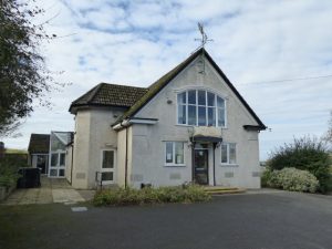 From April 1922, public meetings at Glasson Dock would have been held in the Memorial Hall, now restored © Janet Nelson