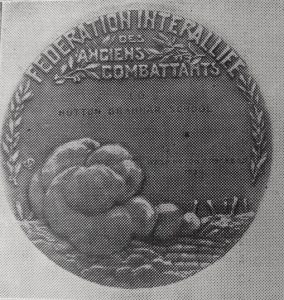 Hutton Grammar School's FIDAC Peace Medal, 1930  The Huttonian, No 11, Christmas Term 1931 Courtesy of Lancashire Archives, Archive ref: DDX777/25 