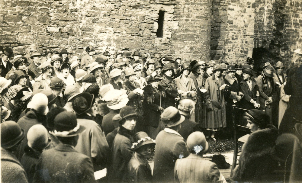 Peace Pilgrimage at Conwy Castle Archives and Special Collections, Bangor University, Bangor