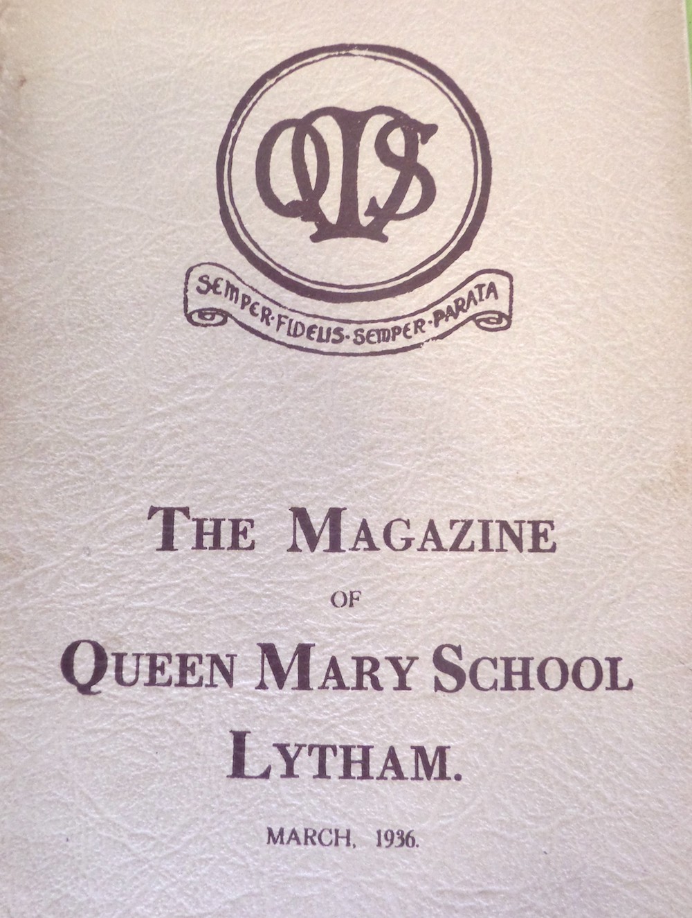 Queen Mary School Magazine, March 1936 Courtesy of AKS Independent School Archives