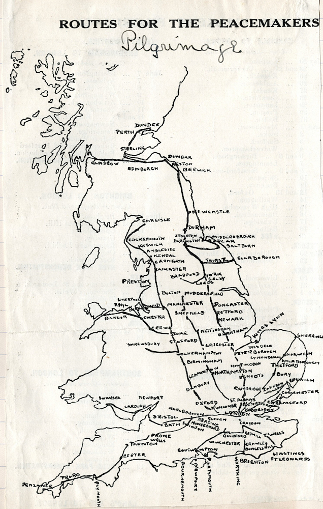 Routes for the Peacemakers’ Pilgrimage Archives and Special Collections, Bangor University