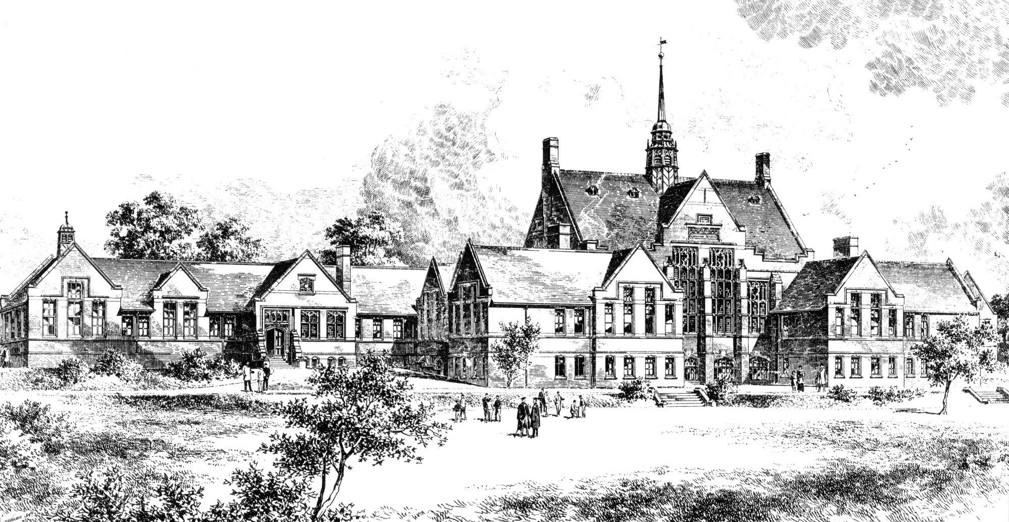 Artist’s impression of the School Courtesy of Oldham Hulme Grammar School Archive