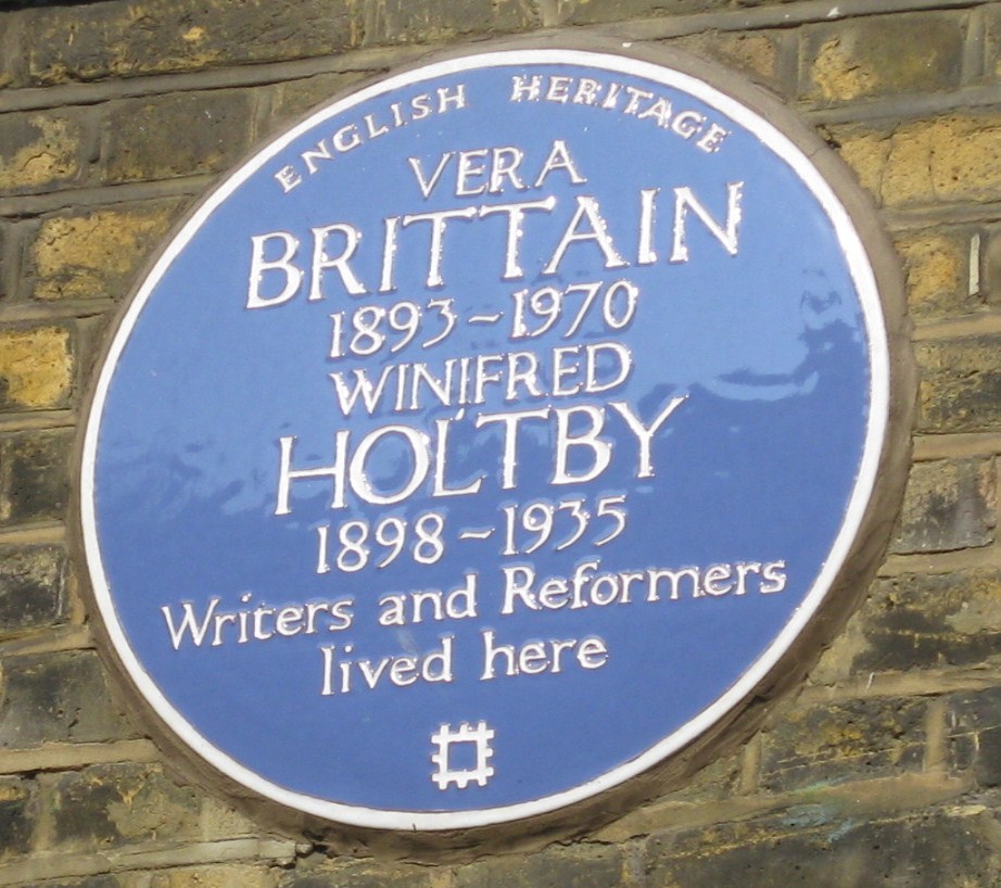 Vera Brittain blue plaque
